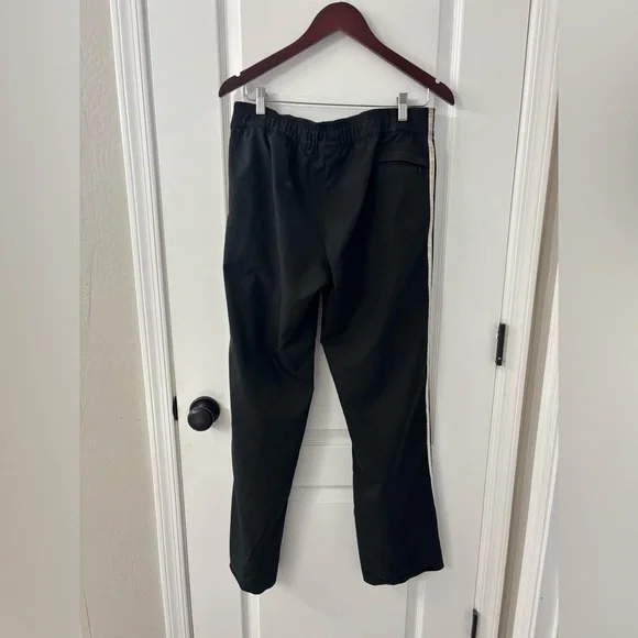 Vintage Nike Men's Black Joggers with White Stripes - Picture 3 of 10